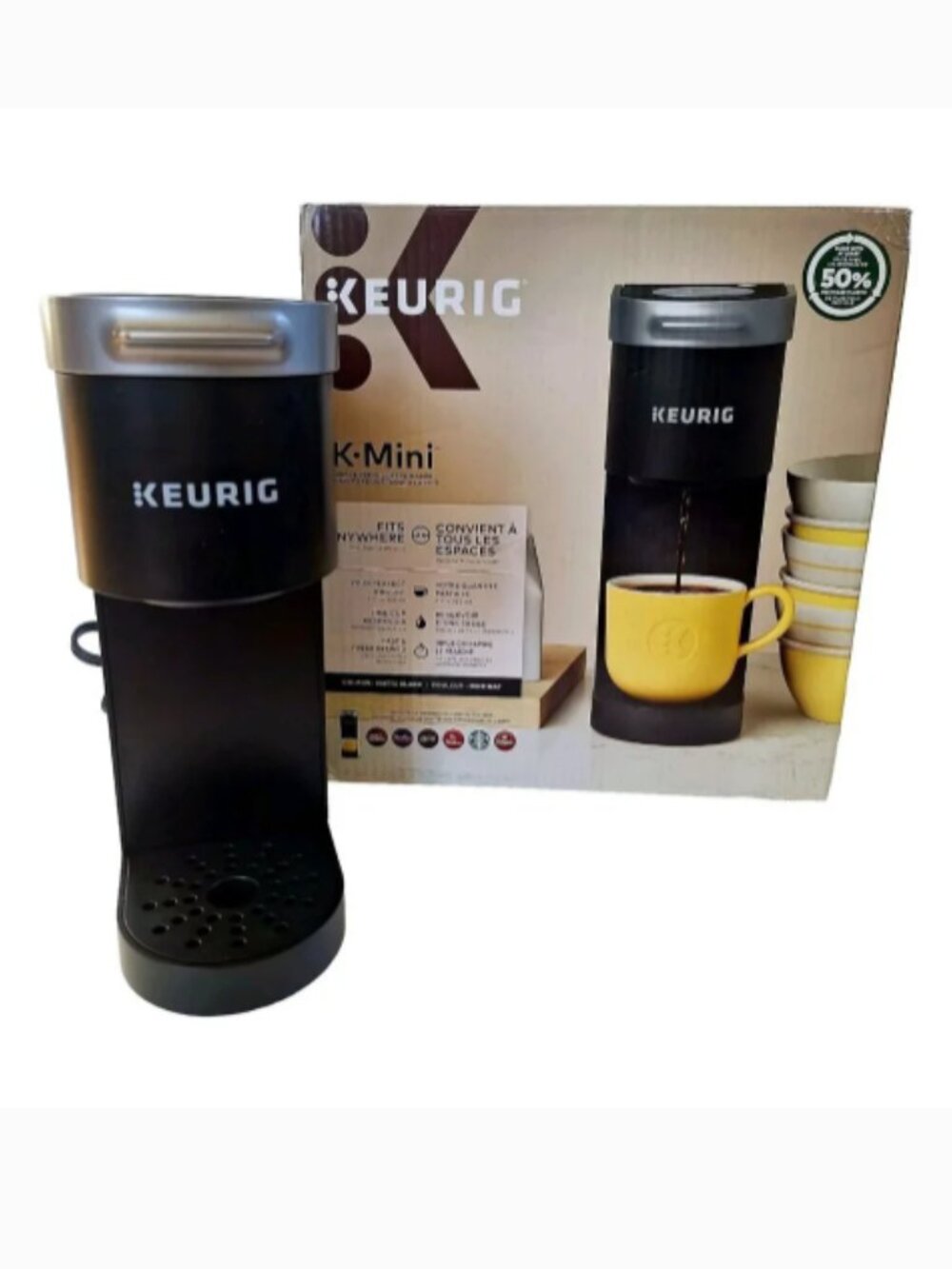 KEURIG K-MINI COFFEE MAKER SINGLE SERVE K-CUP POD BREWER BLACK